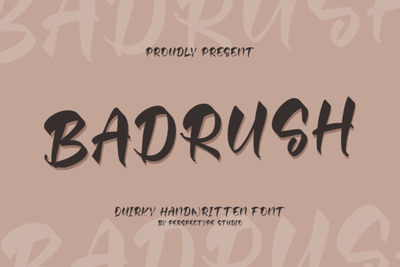 Badrush: A Handwritten Font for Editorial Charm