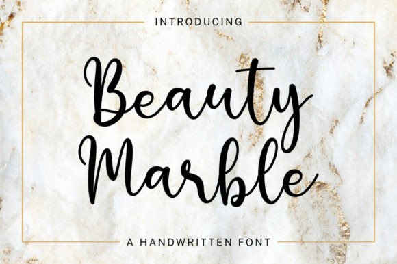 Beauty Marble: The Handwritten Font That Elevates Small Brands