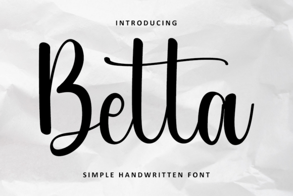 Betta Font: A Handwritten Typeface for Makers