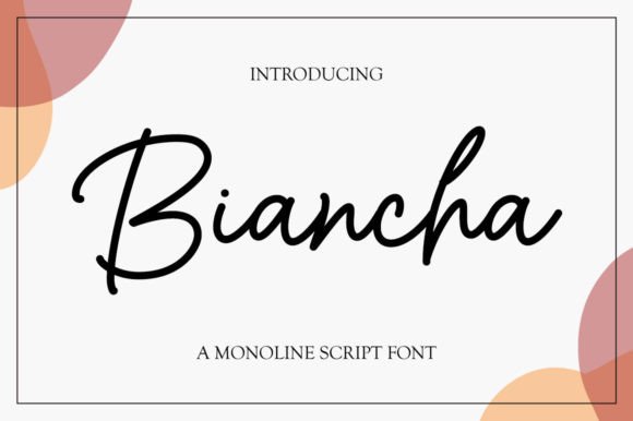 Biancha: The Elegant Script Font for Handmade Brands