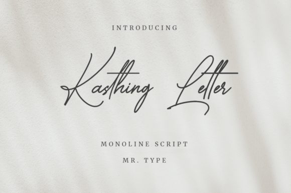 Branding with Kasthing Letter: A Designer's Script Font Story