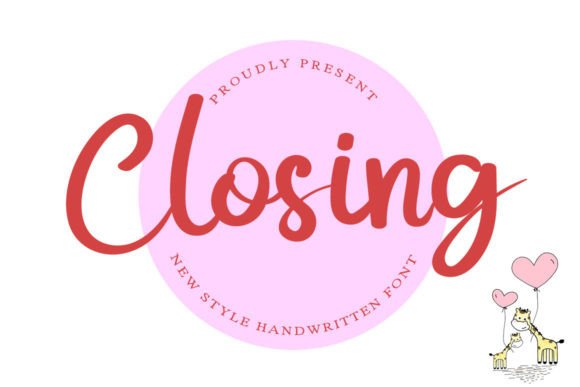 Closing Font: A Sweet Typeface for Small Business Branding