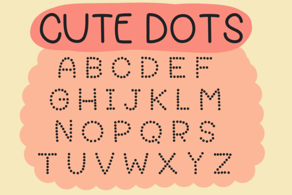 Cute Dots: A Playful Handwritten Font for Branding Projects