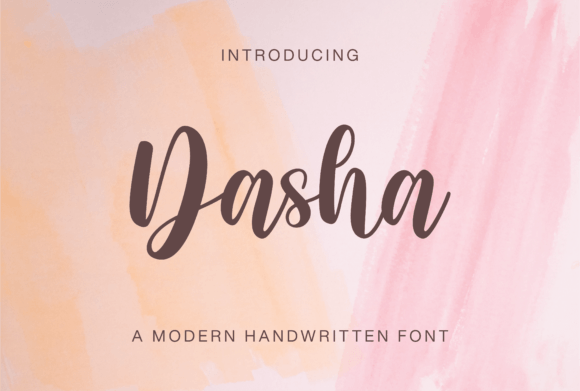 Dasha: A Handwritten Font for Modern Web Design