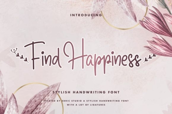 Find Happiness: A Script Font for Editorial Warmth