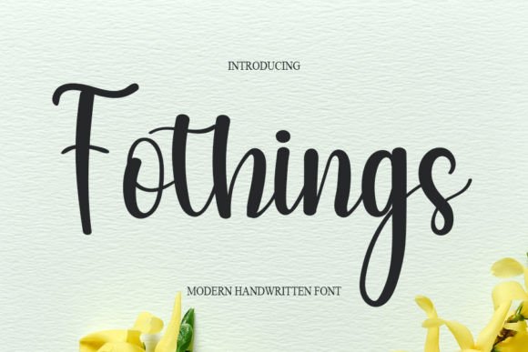 Fothings Font Review: A Modern Script for Brand Identity