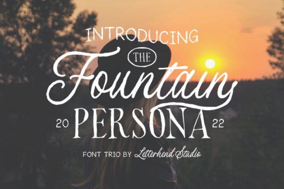 Fountain Persona Trio: A Timeless Script Typeface for Editorial Design