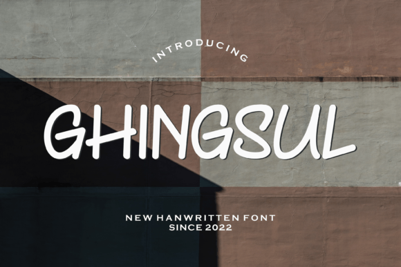 Ghingsul: A Modern Handwritten Font for Makers