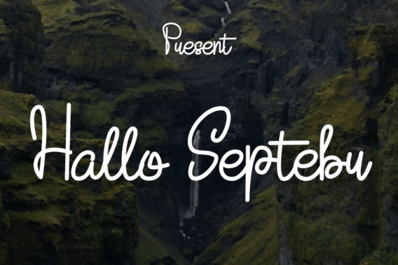 Hallo Septebr: A Modern Script Typeface for Web Design