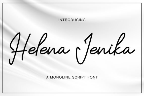 Helena Jenika: A Handwritten Font for Editorial Grace