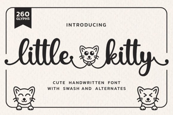 Little Kitty Font: A Playful Typeface for Handmade Brands