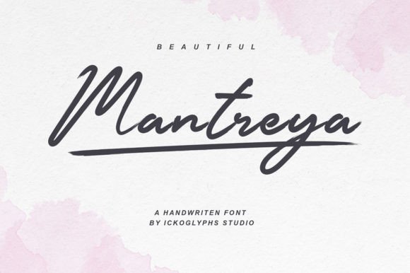 Mantreya: A Handwritten Font for Authentic Branding