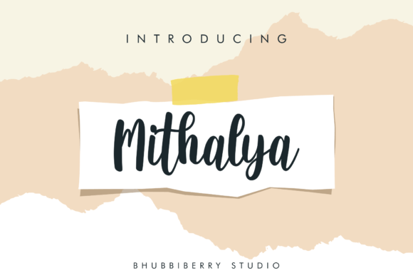 Mithalya: A Handwritten Typeface for Editorial Elegance