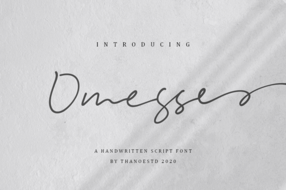 Omesse: The Perfect Handwritten Font for Crafters