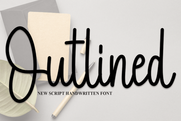 Outlined: A Friendly Handwritten Font for Editorial Design