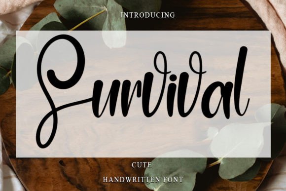 Survival Font: A Handwritten Typeface for Authentic Branding