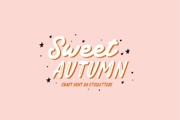 Sweet Autumn Duo: A Playful Typeface for Web & Brand Design