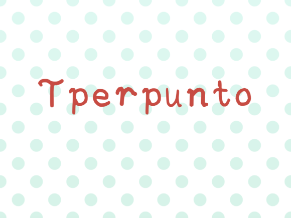 Tperpunto: A Handwritten Typeface for Authentic Branding