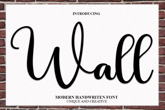 Wall: A Modern Script Font for Polished Web Design