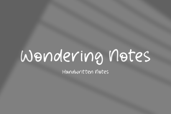 Wondering Notes: A Designer's Take on Authentic Script Typography